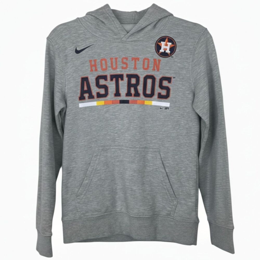 NIKE HOUSTON ASTROS CASUAL TEAM MERCH PULLOVER HOODIE SIZE MEDIUM (10/12)